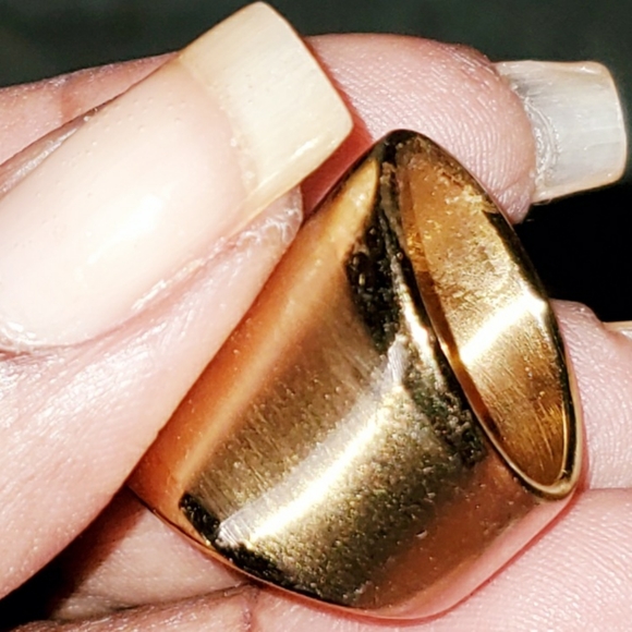 BOLD  Wide Gold Have Band Ring - Picture 4 of 5